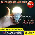 Led smart hand touch emergency bulb small battery operated led light bulb